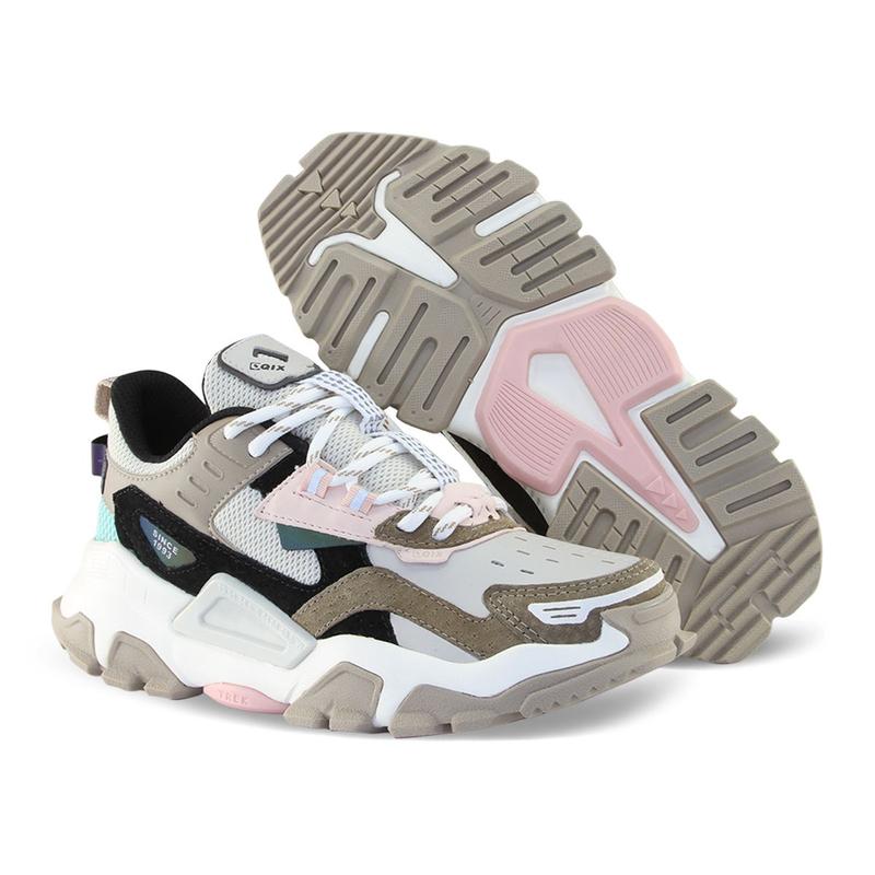 Tênis Qix Trek Urban Hiking - Tamanho:37Cor:Bege/RoseGênero